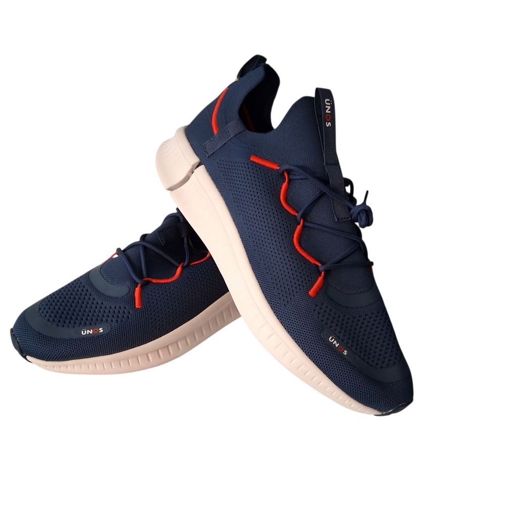 Men's Navy and Red Sneakers Slip On Breathable And Comfortable